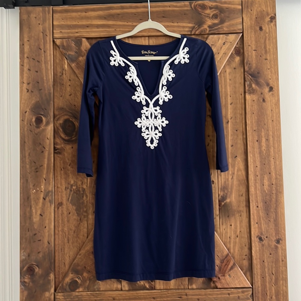 Lilly Pulitzer size XS navy blue dress